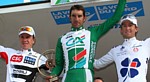 Le podium du Grand-prix d�Isbergues 2008�: S�rensen, Bonnet, Sulzberger